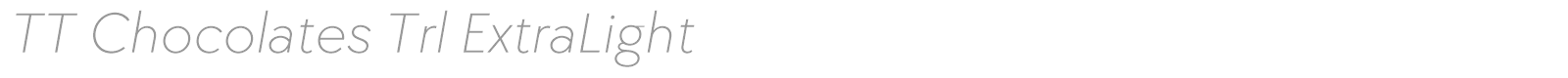 TT Chocolates font preview